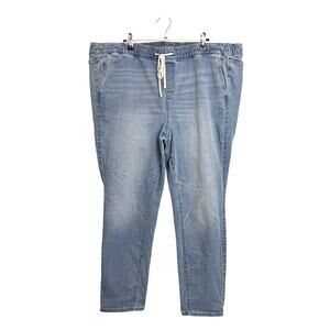 Torrid Jeans Womens Plus 3R 3X Light Wash Feel The Fit Jogger Super Soft Denim